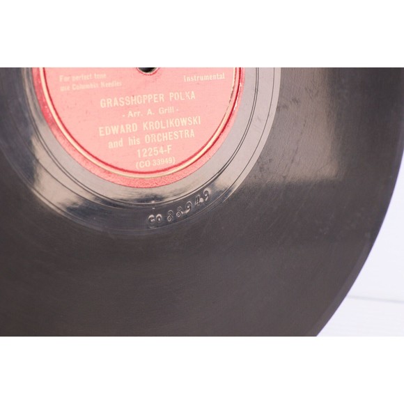 Edward Krolikowski - Farewell / Grasshopper Polka 1944 10" 78 rpm Record 12254-F - Picture 12 of 16